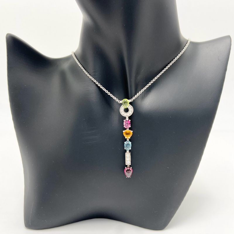 Bulgari Necklace Women's Allegra Pendant Jewelry Accessories With Adjuster 18k