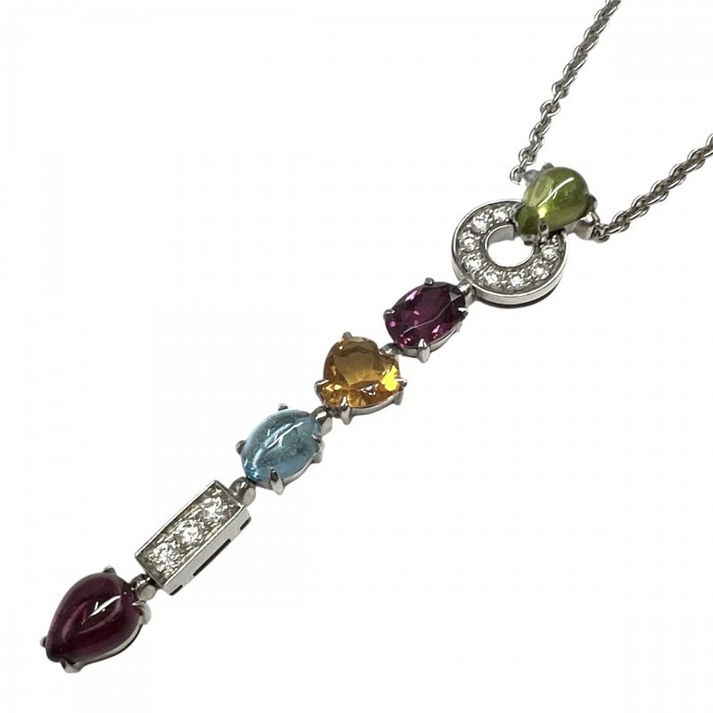 Bulgari Necklace Women's Allegra Pendant Jewelry Accessories With Adjuster 18k