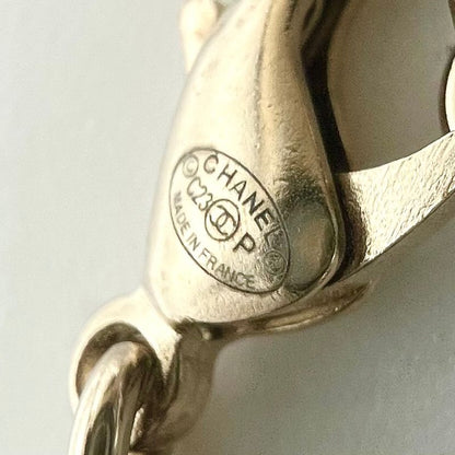 Chanel Necklace Women's Reversible Heart With Adjuster Coco Mark Accessories