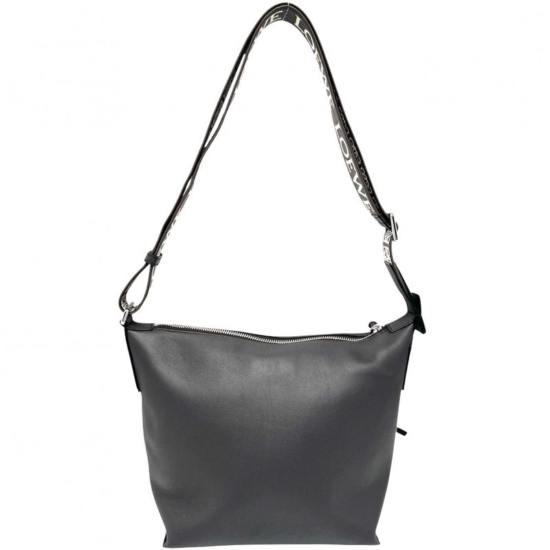 Loewe Shoulder Bag Women's Anagram Cubby Small Crossbody Loewe Leather Gray