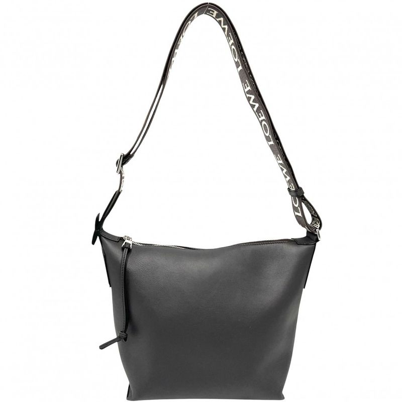 Loewe Shoulder Bag Women's Anagram Cubby Small Crossbody Loewe Leather Gray