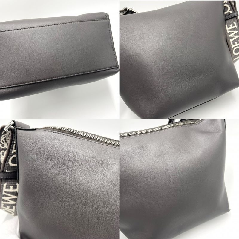 Loewe Shoulder Bag Women's Anagram Cubby Small Crossbody Loewe Leather Gray