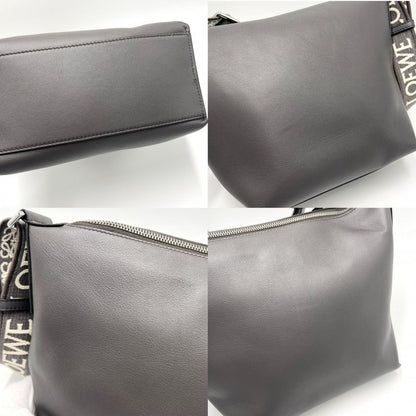 Loewe Shoulder Bag Women's Anagram Cubby Small Crossbody Loewe Leather Gray
