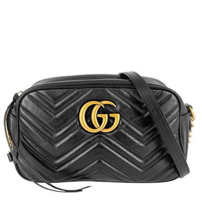 Gucci Shoulder Bag Women's GG Marmont Small Camera Bag Quilted Shoulder