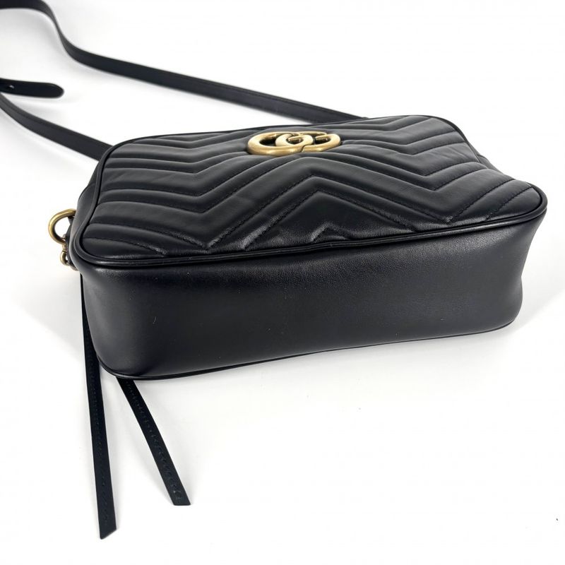 Gucci Shoulder Bag Women's GG Marmont Small Camera Bag Quilted Shoulder
