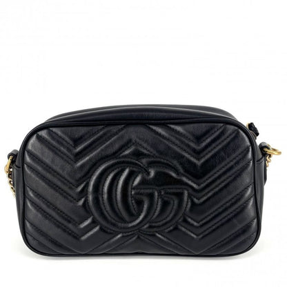 Gucci Shoulder Bag Women's GG Marmont Small Camera Bag Quilted Shoulder