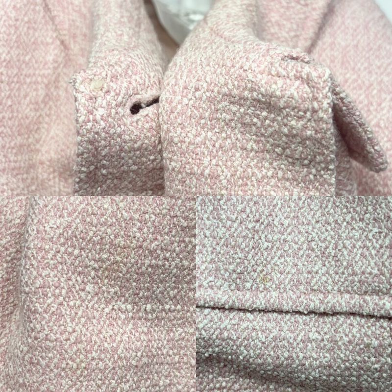 Chanel Setup Women's Coco Button Tweed Setup Jacket Skirt Vintage Apparel