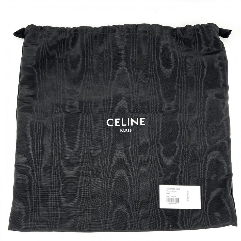 Celine Shoulder Bag Women's Sisu Bucket Bag Shoulder Celine Leather Black Gold