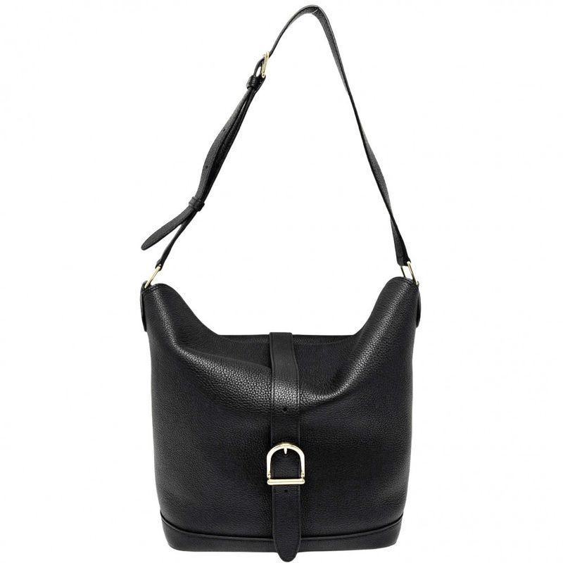 Celine Shoulder Bag Women's Sisu Bucket Bag Shoulder Celine Leather Black Gold