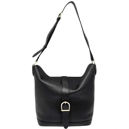Celine Shoulder Bag Women's Sisu Bucket Bag Shoulder Celine Leather Black Gold