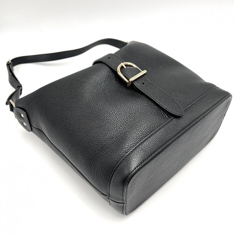 Celine Shoulder Bag Women's Sisu Bucket Bag Shoulder Celine Leather Black Gold