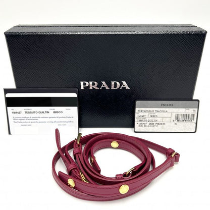 Prada Chain Wallet Women's Quilted Shoulder Bag Shoulder Wallet Purse Shoulder