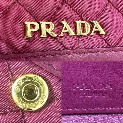 Prada Chain Wallet Women's Quilted Shoulder Bag Shoulder Wallet Purse Shoulder