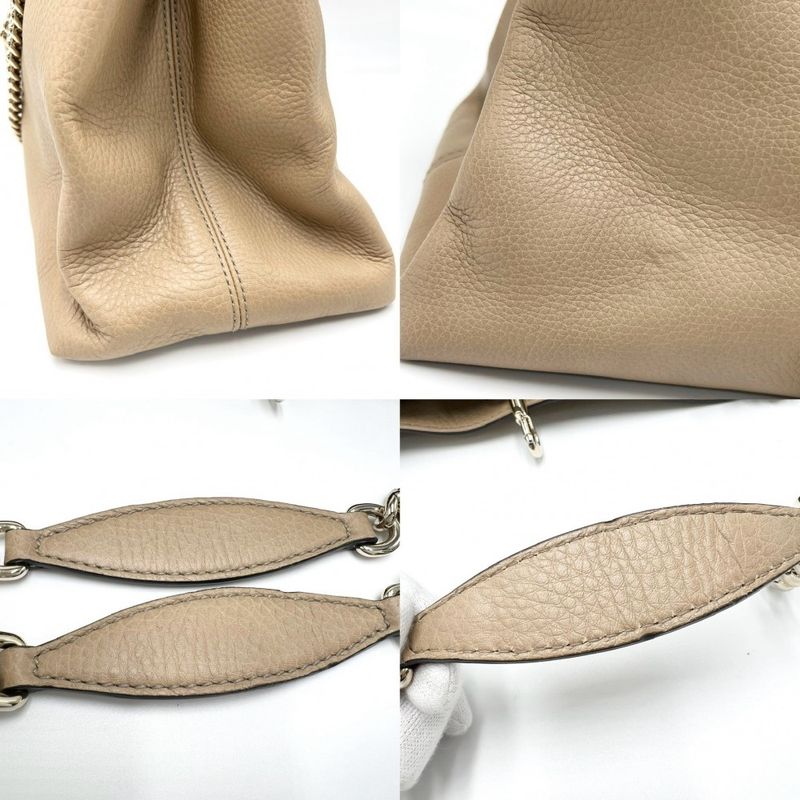 Gucci Handbag Women's Soho Chain Tote Bag Interlocking G Tassel Shoulder Gucci