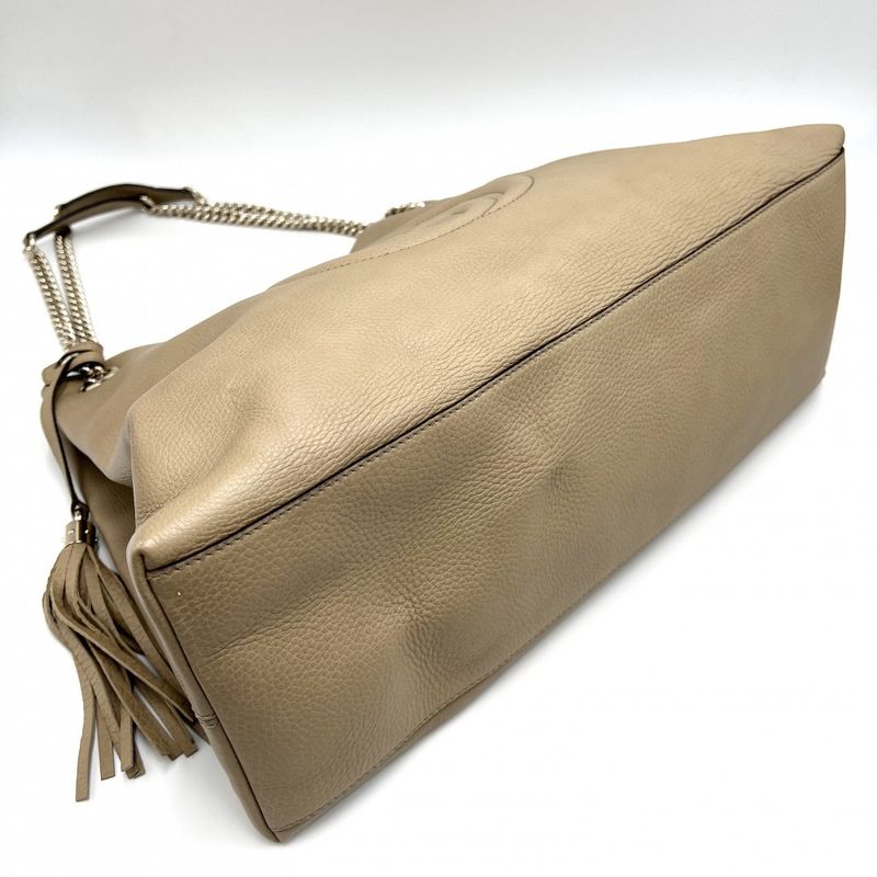 Gucci Handbag Women's Soho Chain Tote Bag Interlocking G Tassel Shoulder Gucci