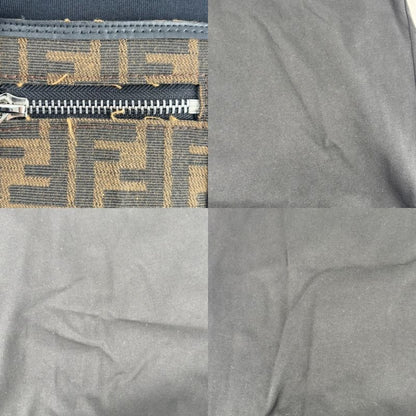 Fendi Short Sleeve T-shirt Women's Zucca Tops Apparel Logo Pocket Crewneck