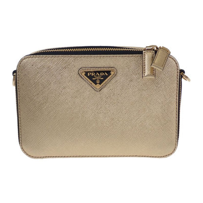 Prada Brick 2vh070 Shoulder Bag Leather Gold Hardware Men Ladies Unisex [ranked