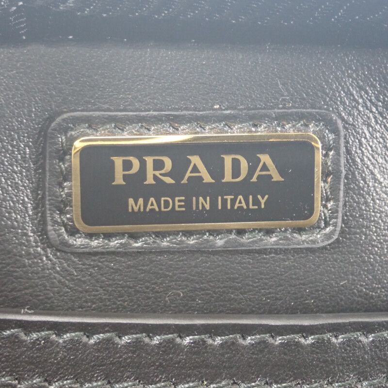 Prada Brick 2vh070 Shoulder Bag Leather Gold Hardware Men Ladies Unisex [ranked