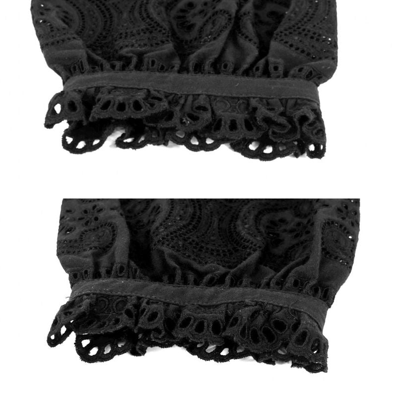 Celine Dress Women's Triomphe Lace Mini Length Long Sleeve Apparel Clothing