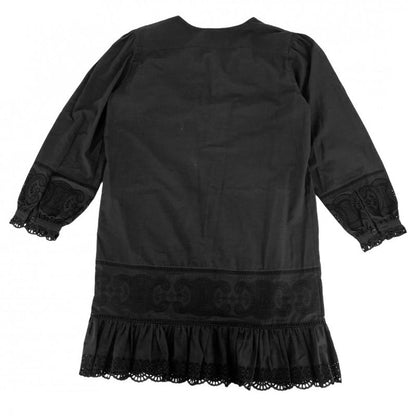Celine Dress Women's Triomphe Lace Mini Length Long Sleeve Apparel Clothing
