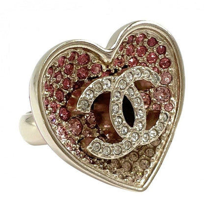 Chanel Ring Ladies Ring Heart Gradation Coco Mark Accessories Chanel GP Color