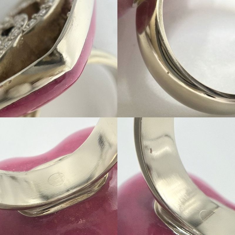 Chanel Ring Ladies Ring Heart Gradation Coco Mark Accessories Chanel GP Color