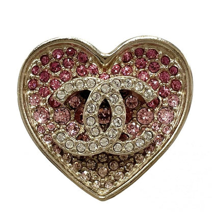 Chanel Ring Ladies Ring Heart Gradation Coco Mark Accessories Chanel GP Color