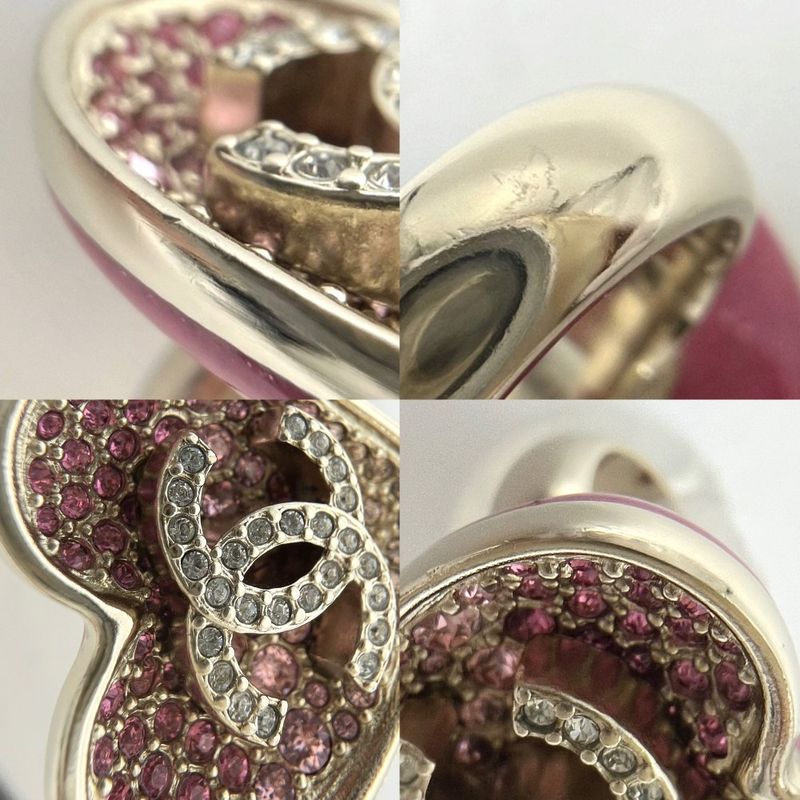 Chanel Ring Ladies Ring Heart Gradation Coco Mark Accessories Chanel GP Color