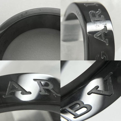 Bulgari Ring Men's Bulgari Ring Jewelry Accessories 18K Gold WG 55 Size Au750