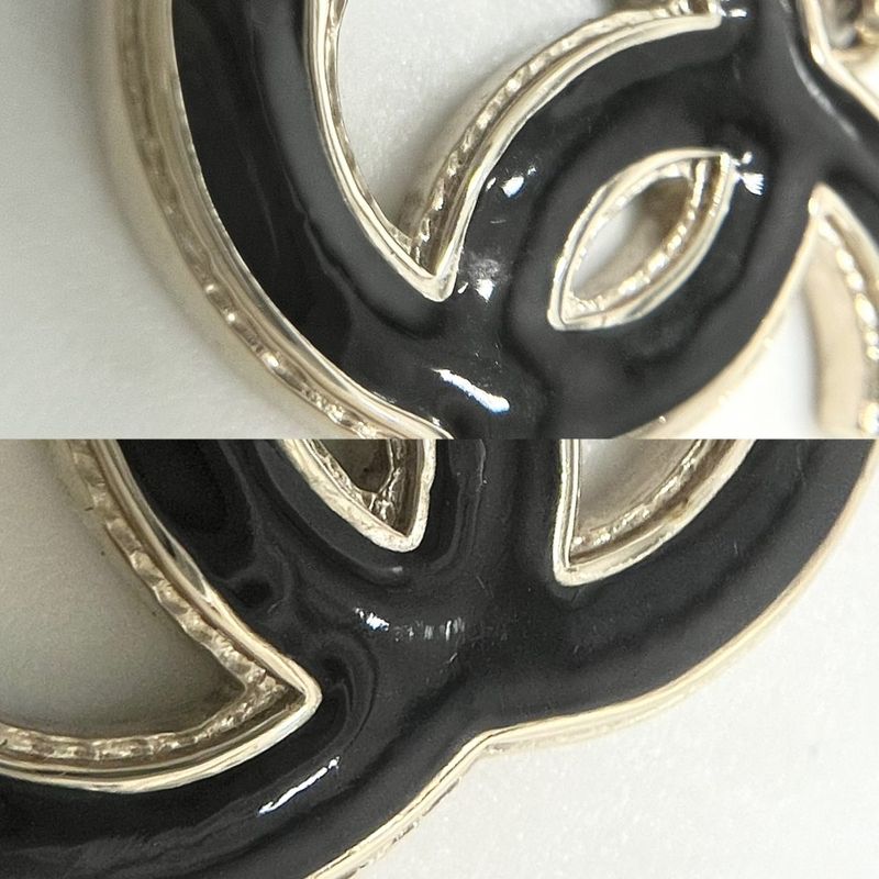 Chanel Earrings Women's Coco Mark Swing Accessories Chanel GP Faux Pearl B24V