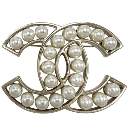 Chanel Brooch Ladies Coco Mark Accessories Chanel GP Faux Pearl B14S Rai Togo