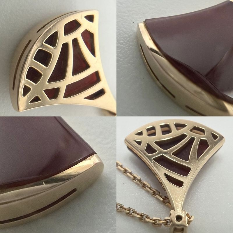 Bulgari Necklace Ladies Diva Dream Jewelry Accessories With Adjuster Au750 PG