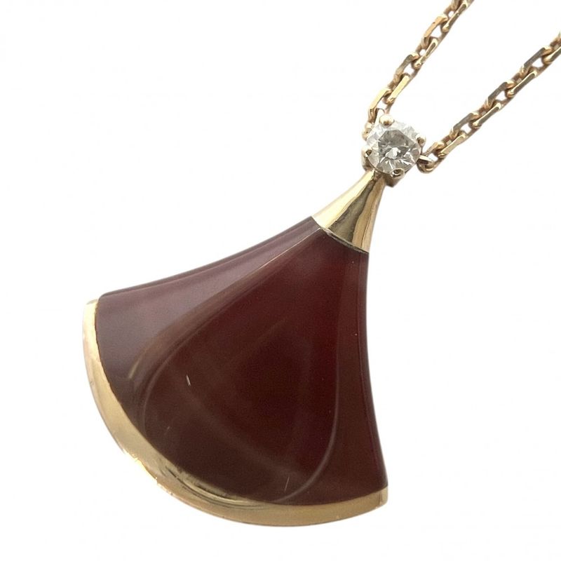 Bulgari Necklace Ladies Diva Dream Jewelry Accessories With Adjuster Au750 PG