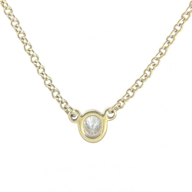 Tiffany & Co Necklace Women's By-the-yard Jewelry Accessories Single Diamond