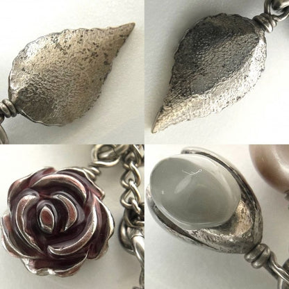 Chanel Necklace Ladies Coco Mark Pendant Accessory With Adjuster Flower Motif