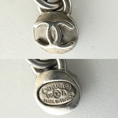 Chanel Necklace Ladies Coco Mark Pendant Accessory With Adjuster Flower Motif