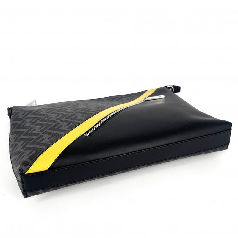 Fendi Shoulder Bag Men's Diagonal Messenger Bag FF Second Bag Shoulder Crossbody