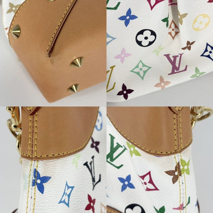 Louis Vuitton 2WAY Women's Judy MM Semi Shoulder Bag Handbag Shoulder White