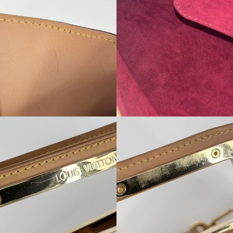 Louis Vuitton 2WAY Women's Judy MM Semi Shoulder Bag Handbag Shoulder White