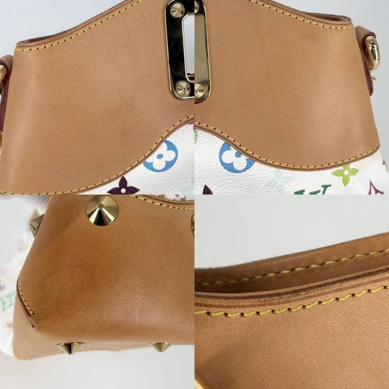 Louis Vuitton 2WAY Women's Judy MM Semi Shoulder Bag Handbag Shoulder White