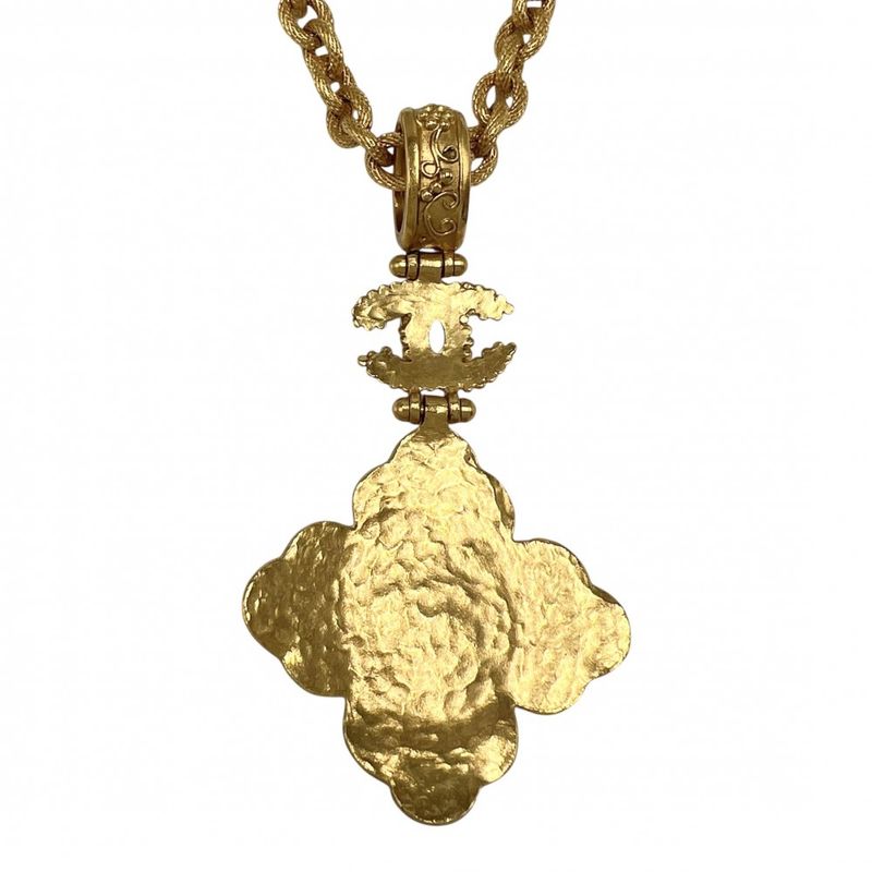 Chanel Necklace Ladies Pendant Gripore Long Necklace Vintage Coco Mark Accessori
