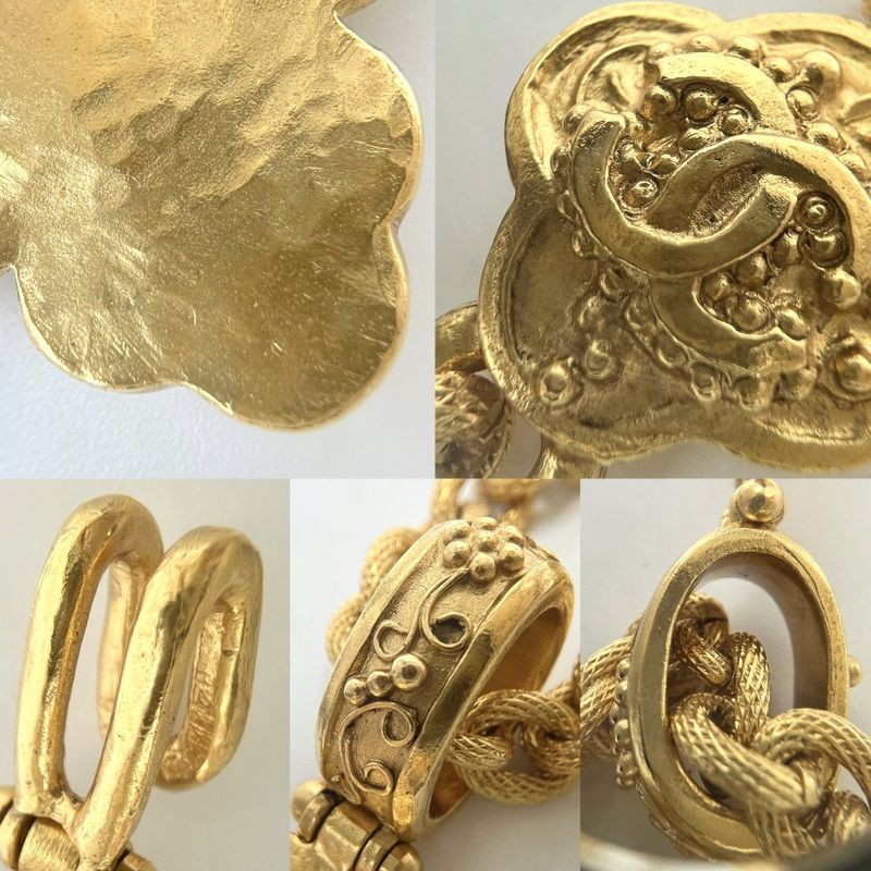 Chanel Necklace Ladies Pendant Gripore Long Necklace Vintage Coco Mark Accessori