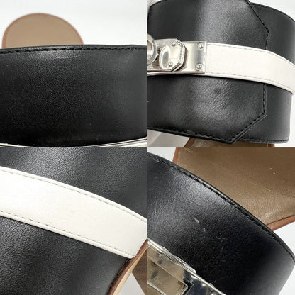 Hermes Sandals Women's Mules Ovation Kelly Buckle Shoes 35 1 2 Size Hermes