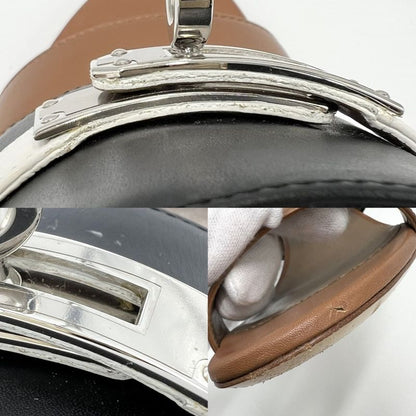 Hermes Sandals Women's Mules Ovation Kelly Buckle Shoes 35 1 2 Size Hermes