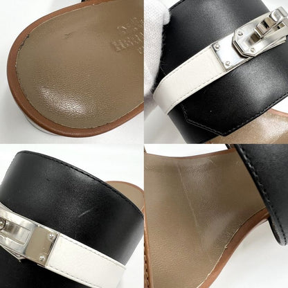 Hermes Sandals Women's Mules Ovation Kelly Buckle Shoes 35 1 2 Size Hermes