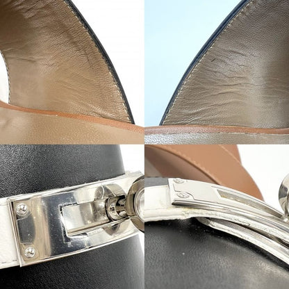 Hermes Sandals Women's Mules Ovation Kelly Buckle Shoes 35 1 2 Size Hermes