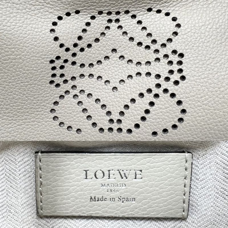 Loewe Handbag Women's Anagram Dunas Perforated Logo Shoulder Loewe Leather
