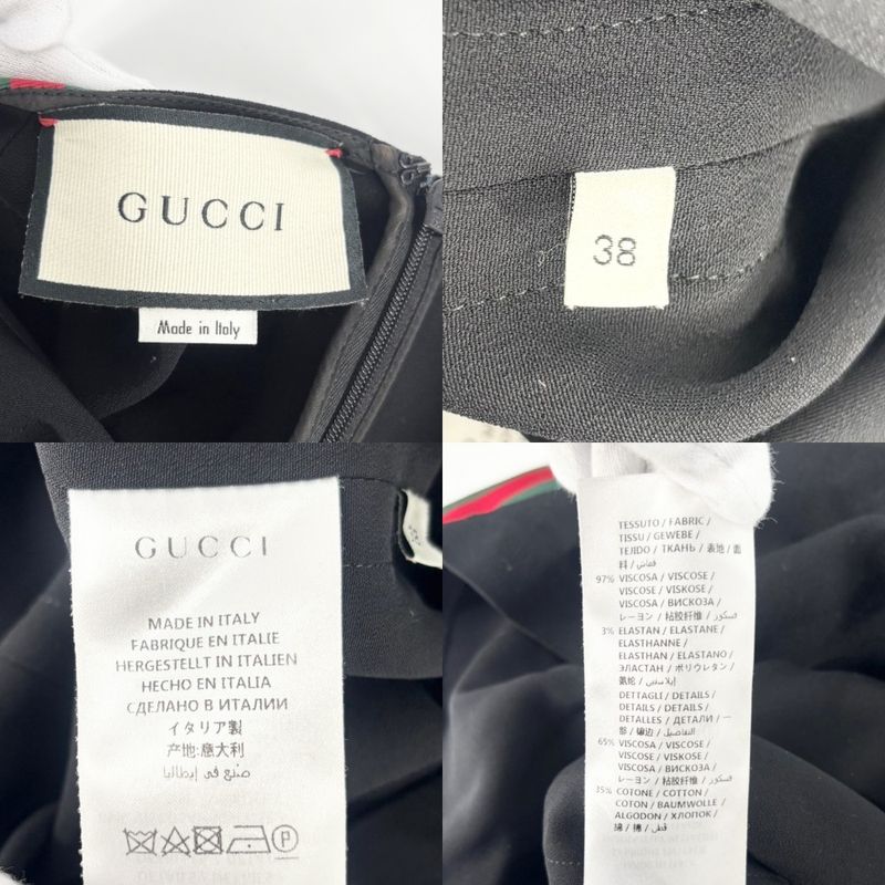 Gucci Dress Women's Sherry Line Short Sleeve Clothing Apparel Gucci 38 528977