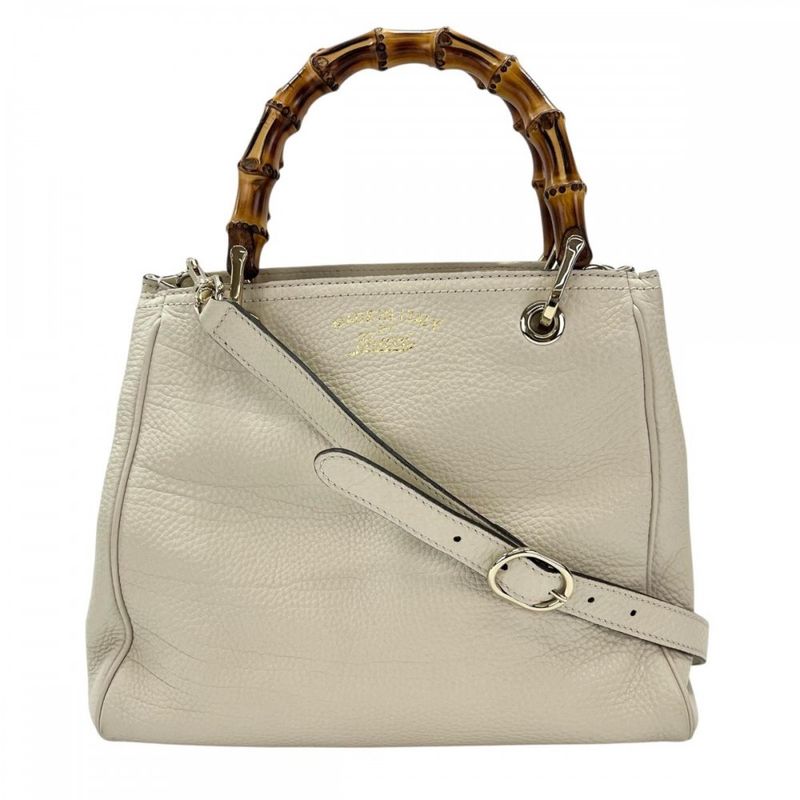 Gucci 2WAY Ladies Shoulder Crossbody Bamboo Handbag Shoulder Bag Gucci 336032