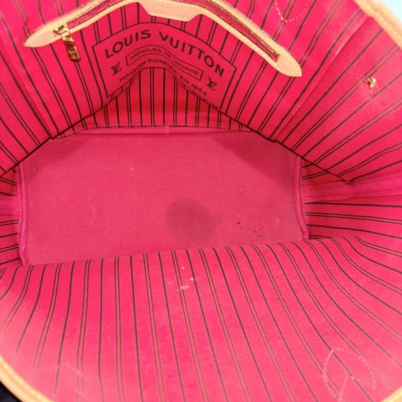 Louis Vuitton Tote Women's Handbag Shoulder Neverfull MM With Pouch Louis